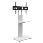 TV Stand for 32-75 TVs, Adjustable Height Mobile TV Cart with Drawer and Wheels for Living Room, Bedroom, Offices -ModernLuxe