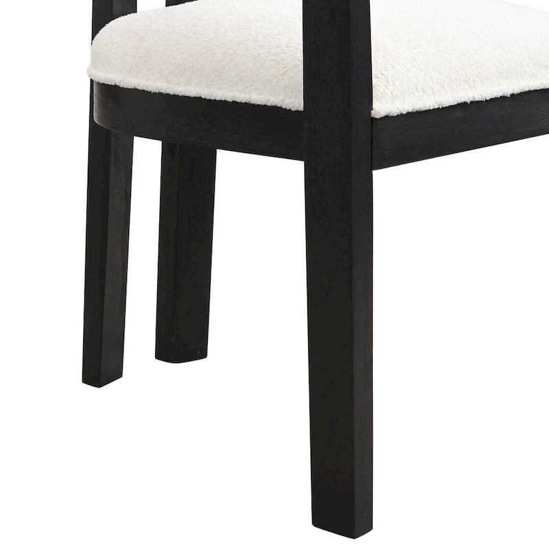 Chaise de salle à manger moderne et raffinée Conrad avec accoudoirs, par Christopher Knight Home