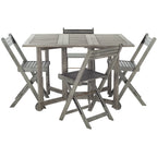 SAFAVIEH Brandy 5-teiliges Outdoor-Esszimmerset – 43 B x 35 T x 29 H