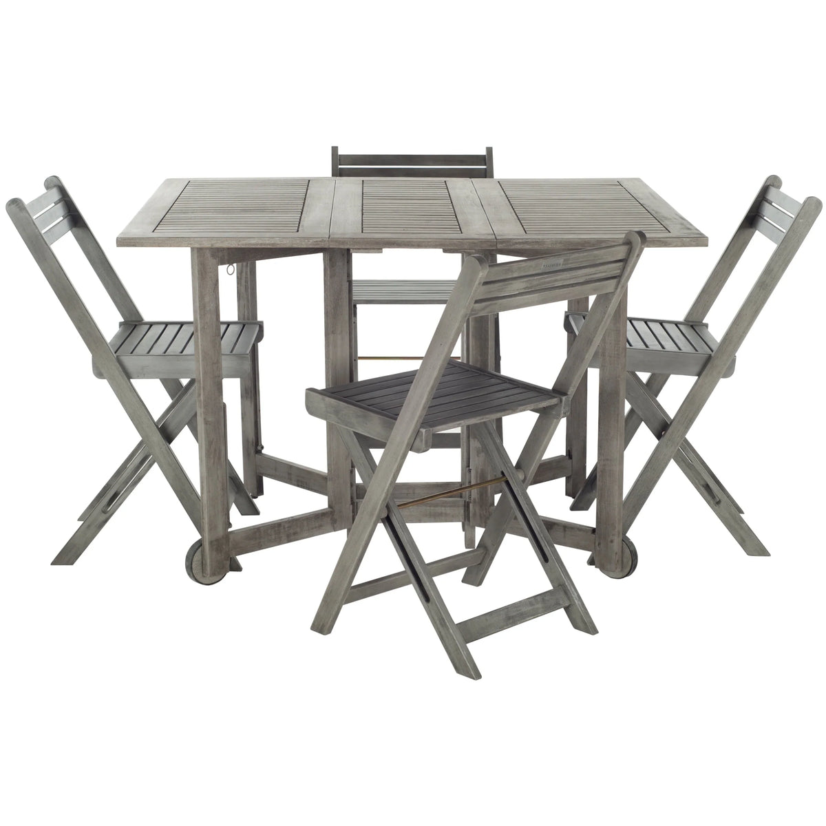 SAFAVIEH Brandy 5-teiliges Outdoor-Esszimmerset – 43 B x 35 T x 29 H