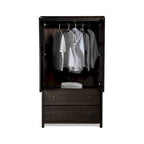 Kleiderschrank aus Massivholz mit 2 Türen – 41 x 72 x 22