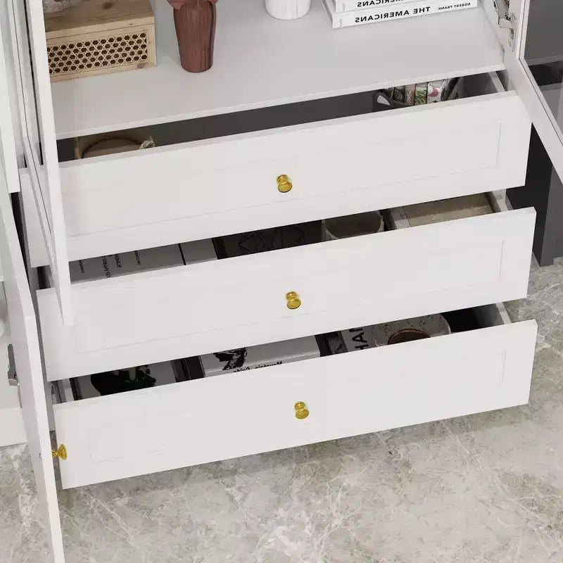 Vitrine bibliothèque-organiseur de garde-manger Famapy Combo à portes vitrées