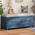 Shoe Bench with Removable Cushion and Hidden Storage for Entryway and Living Room Organization
