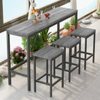 Ensemble de table de bar avec 3 tabourets