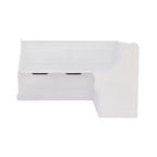 Tobin Traditional Solid Wood Backless Storage Corner Nook Breakfast Bench Cushion White - Linon