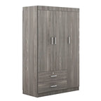 3-Door Wardrobe with 2 Drawers