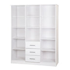 Palace Imports Cosmo kledingkast met 3 deuren, 100% massief hout, met deuren van massief hout of spiegelglas