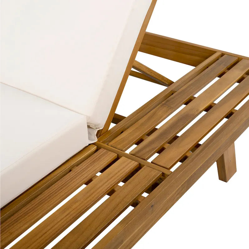 Christopher Knight Home Michael loungeset van acaciahout voor buiten, set van 2