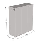 Strick & Bolton Suger 3-door Mirrored Armoire