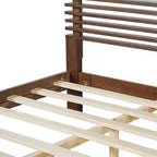 Christopher Knight Home Eunji Modern Pine Wood Bed Frame with Horizontal Slatted Headboard