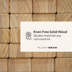Plank+Beam Farmhouse Full Size Bed Frame with Headboard, Solid Wood Platform Bed
