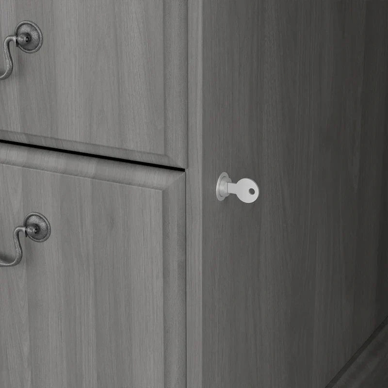 Bush Furniture Saratoga Schreibtisch für Führungskräfte mit Schubladen und Stauraum