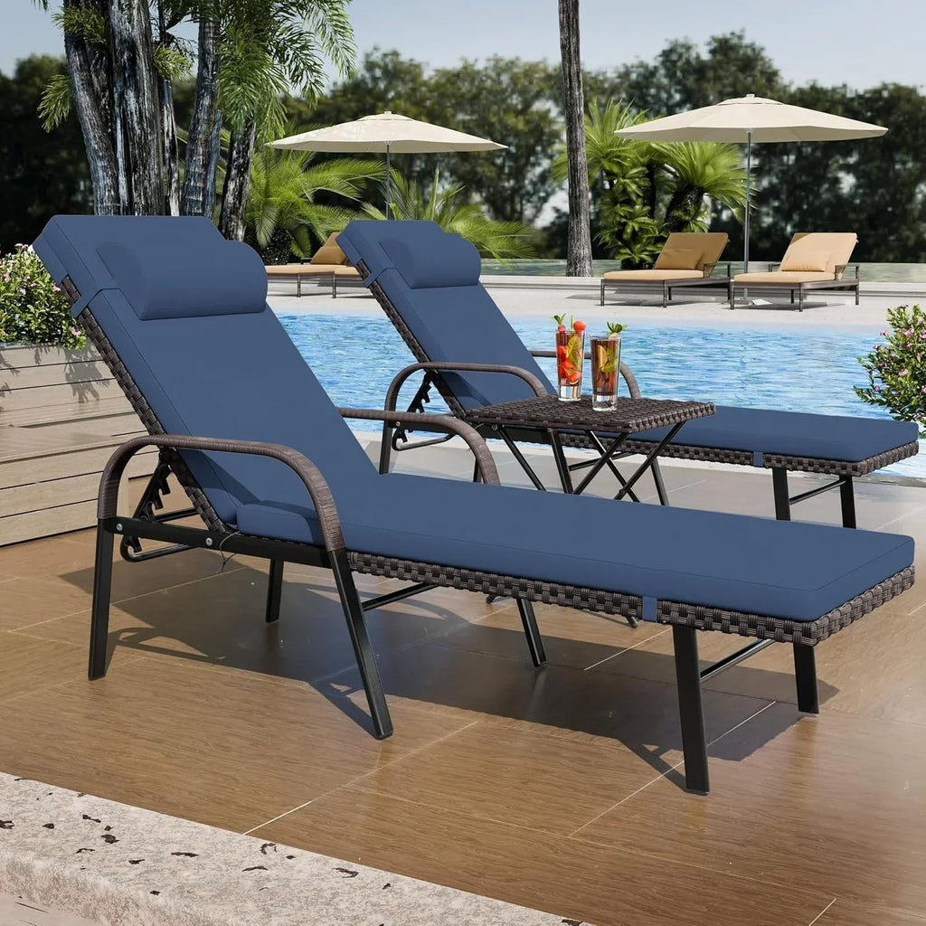 Kullavik 3-teiliges Outdoor-Loungesessel-Set