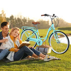 Zeus & Ruta damesfiets van 24 inch met 7 versnellingen en stalen frame