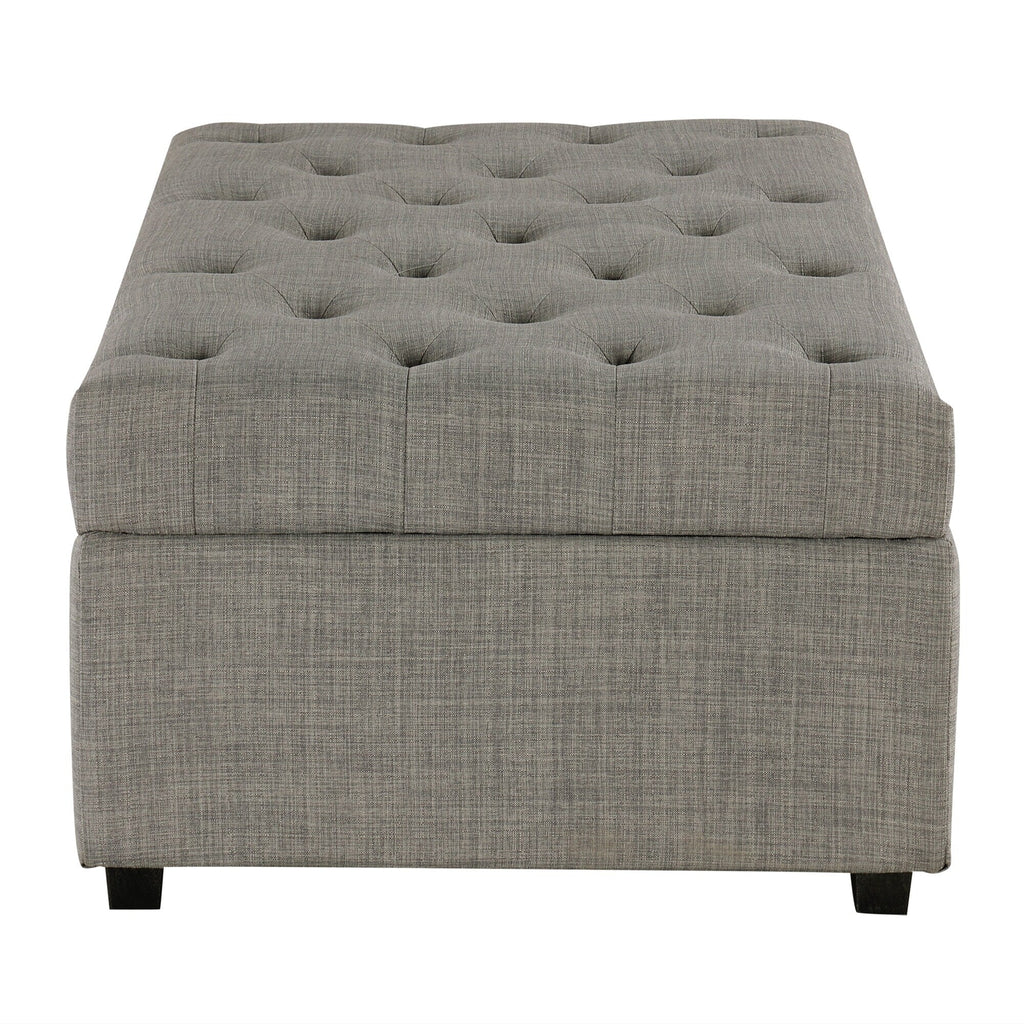 Opvouwbare slaapbank, poef van 49,6 inch met opvouwbare slaapbank, converteerbare slaapplaats met traagschuimmatras en gecapitonneerd ontwerp