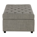 Opvouwbare slaapbank, poef van 49,6 inch met opvouwbare slaapbank, converteerbare slaapplaats met traagschuimmatras en gecapitonneerd ontwerp