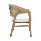 Christopher Knight Home – Chaise de salle à manger rembourrée en cannage (lot de 2)