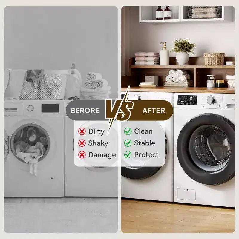 Plan de travail à 2 niveaux pour lave-linge et sèche-linge avec étagère ou tiroirs, couvre-plan de buanderie avec tapis antidérapant, dessus de 54X27.5 pour plier le linge