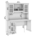 Westbrook 60W Computerschreibtisch mit Aufsatz von Bush Furniture