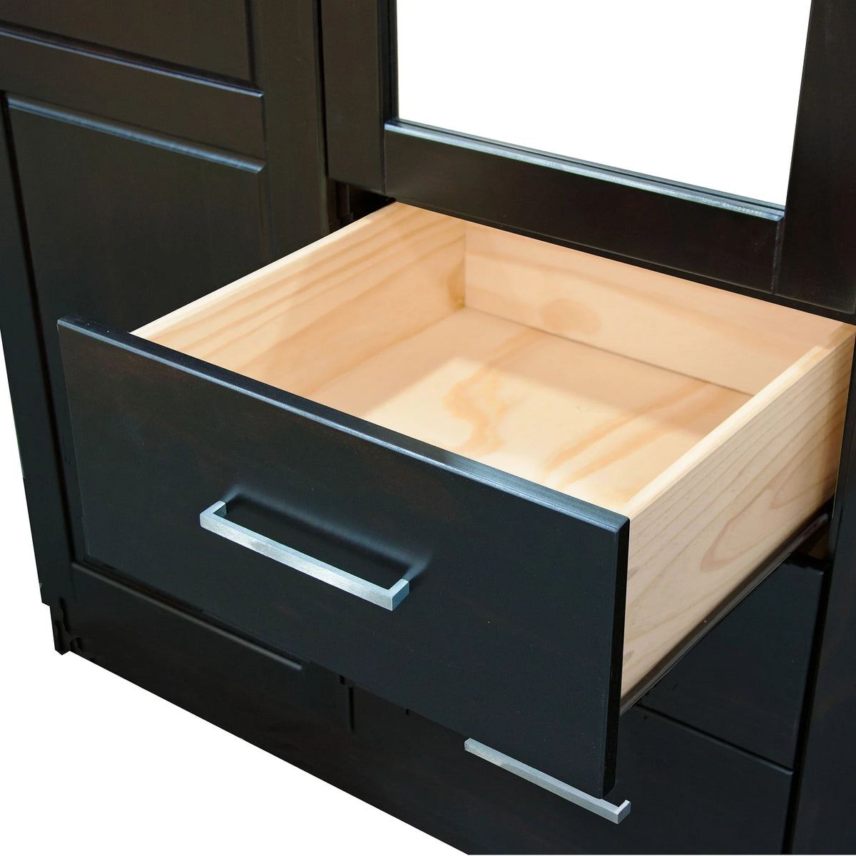 Palace Imports Cosmo kledingkast met 3 deuren, 100% massief hout, met deuren van massief hout of spiegelglas