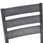 Ensemble de 4 chaises de salle à manger en bois avec dossier à barreaux