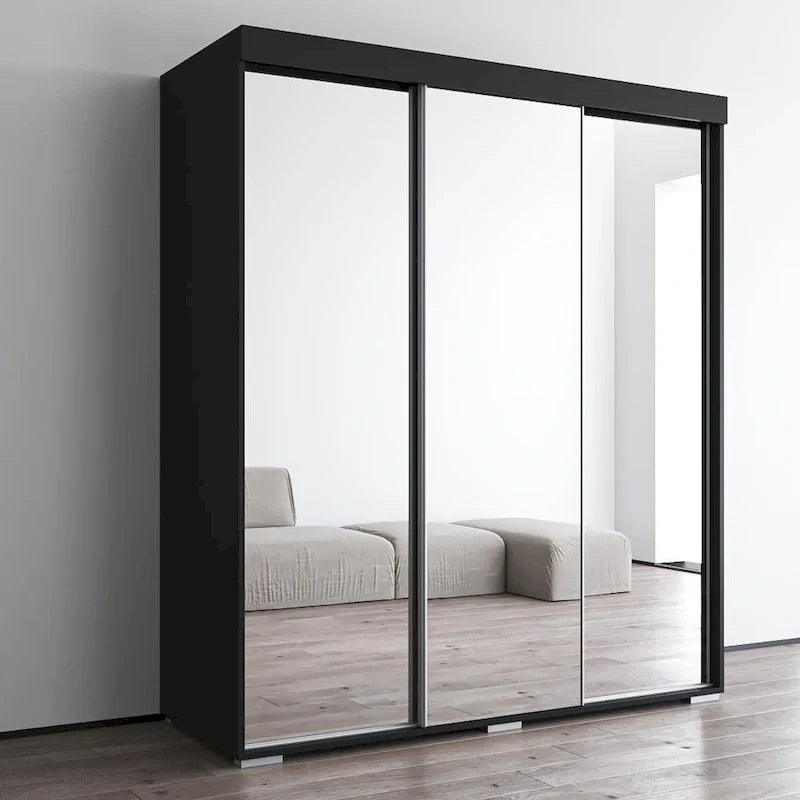Strick & Bolton Suger 3-door Mirrored Armoire