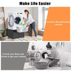 Black / White Heavy-Duty Metal Washer & Dryer Pedestal Stand ?C Single Unit, Anti-Vibration