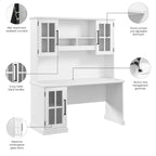 Westbrook 60W Computerschreibtisch mit Aufsatz von Bush Furniture