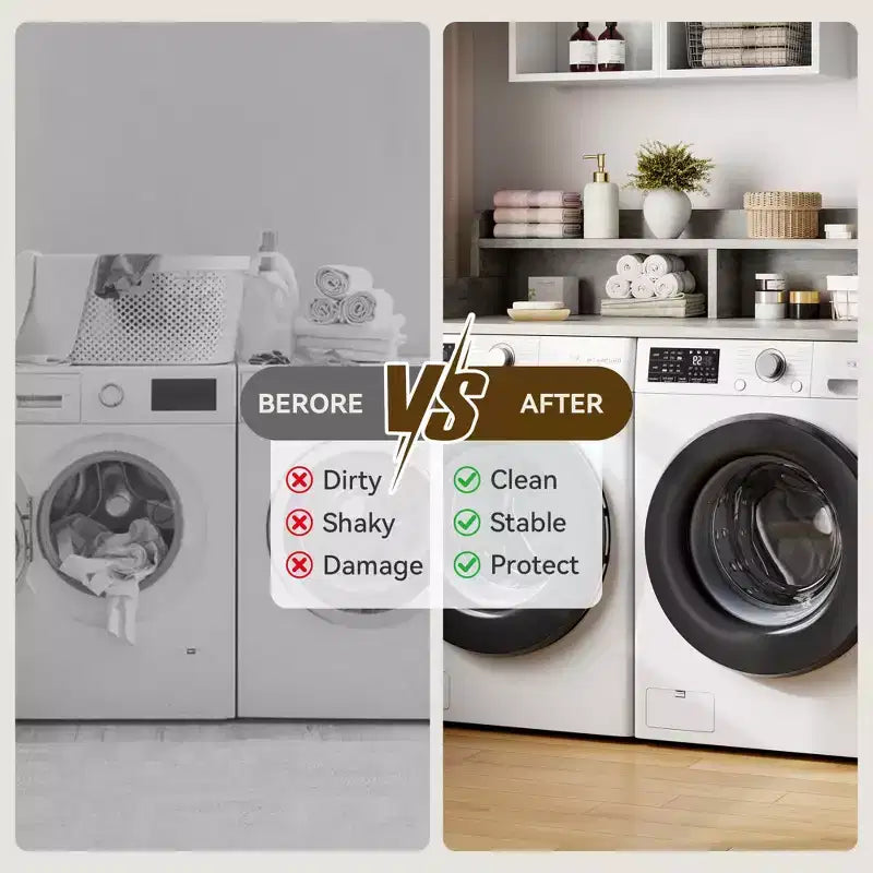Plan de travail à 2 niveaux pour lave-linge et sèche-linge avec étagère ou tiroirs, couvre-plan de buanderie avec tapis antidérapant, dessus de 54X27.5 pour plier le linge
