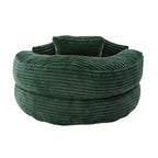Bean Bag Sofa for Adults Kids, Oversized Corduroy Bean Bag Chair with 3 Pillows & Armrest for Living Room Bedroom