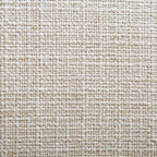 Gebogen 3-zitsbank met balvormige kussens, beige linnenmix