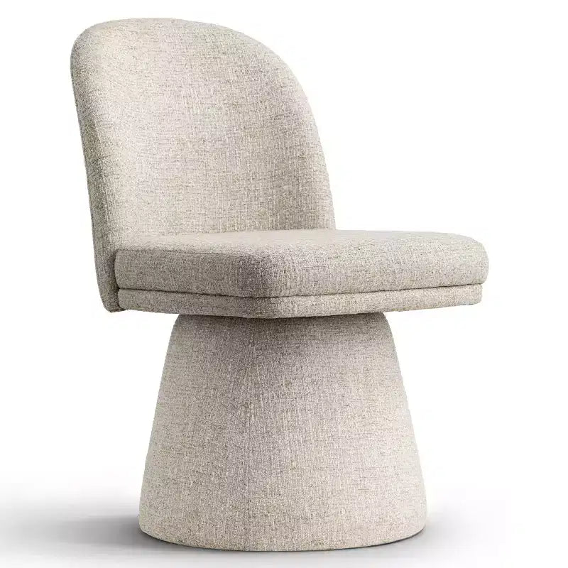 Set aus 6 modernen, um 360° drehbaren, armlehnenlosen Esszimmerstühlen mit Sockelbasis, eleganten Akzentstühlen für Küche, Esszimmer oder Büro – Panipeachy