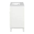 Meuble-lavabo moderne de salle de bains de 36 po avec vasque sur plan, armoire à miroir, 2 portes et 2 tiroirs