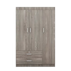 3-Door Wardrobe with 2 Drawers