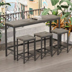 Ensemble de table de bar avec 3 tabourets