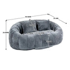 Fauteuil poire en chenille, canapé relaxant