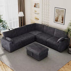 Dyonery Modular Corduroy Sectional Sofa with Washable Covers