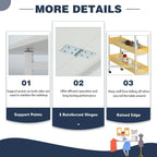 Table de bricolage réglable en hauteur avec étagères de rangement, table de découpe pliante mobile pour bureau à domicile, salle de couture ou atelier créatif