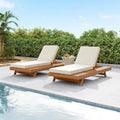 Christopher Knight Home Michael loungeset van acaciahout voor buiten, set van 2