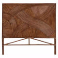 Tête de lit indépendante en rotin Elettra pour lit king-size de bali & pari : fabriquée à la main, sans assemblage, design bohème