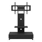 TV Stand for 32-75 TVs, Adjustable Height Mobile TV Cart with Drawer and Wheels for Living Room, Bedroom, Offices -ModernLuxe