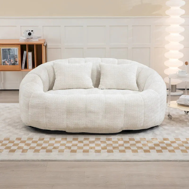 Fauteuil poire en chenille, canapé relaxant