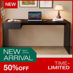 Luck Live modern bureau van gehard glas van 53,14 inch
