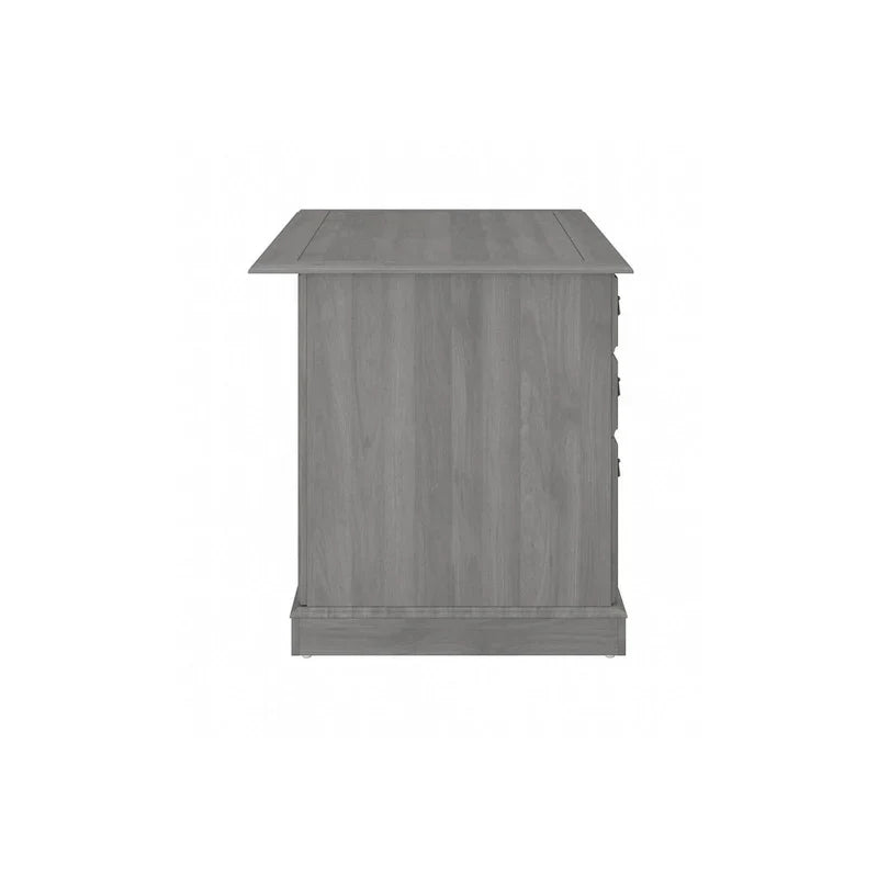 Bush Furniture Saratoga Schreibtisch für Führungskräfte mit Schubladen und Stauraum