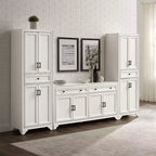 Ensemble 3 pièces Tara de buffet et meuble garde-manger finition vieillie - Crosley
