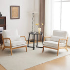 Moderner gepolsterter Akzentstuhl im Mid-Century-Stil