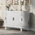 Akzent-Aufbewahrungsschrank Sideboard aus Holz mit Türen mit antikem Muster für Flur, Eingangsbereich, Wohnzimmer und Schlafzimmer