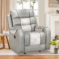 Ruime relaxfauteuil van kunstleer in Amerikaans design voor de woonkamer