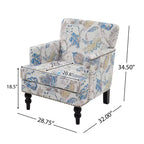 Christopher Knight Home Harrison Contemporary Fabric Upholstered Club Chair with Nailhead Trim