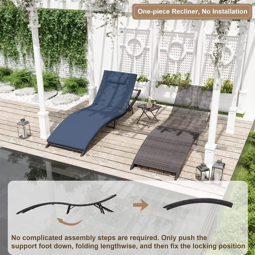 Kullavik 3-teiliges Outdoor-Loungesessel-Set